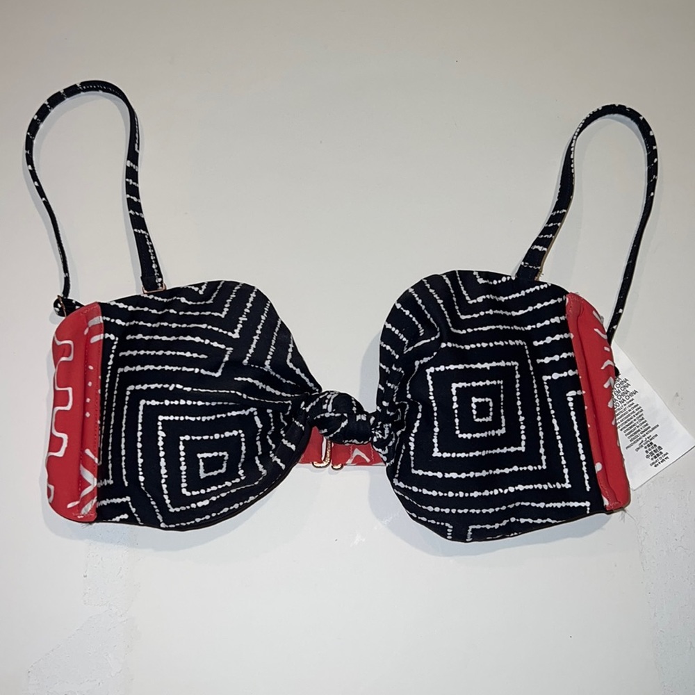 Like New Roxy Strapless/With Straps Bikini Top Size Small